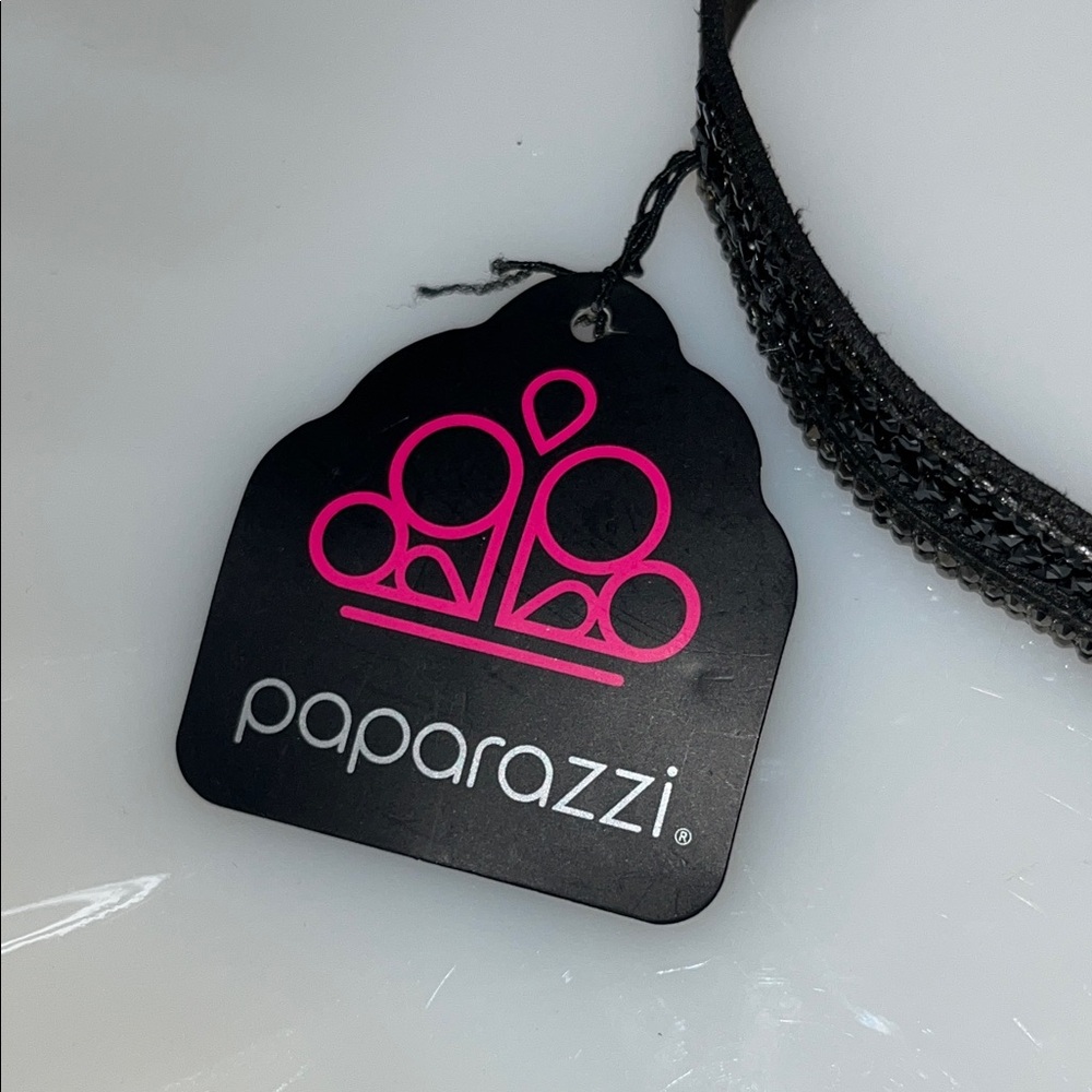 🖤 Paparazzi Triple-Row Rhinestone Choker  – NWT - Picture 5 of 7
